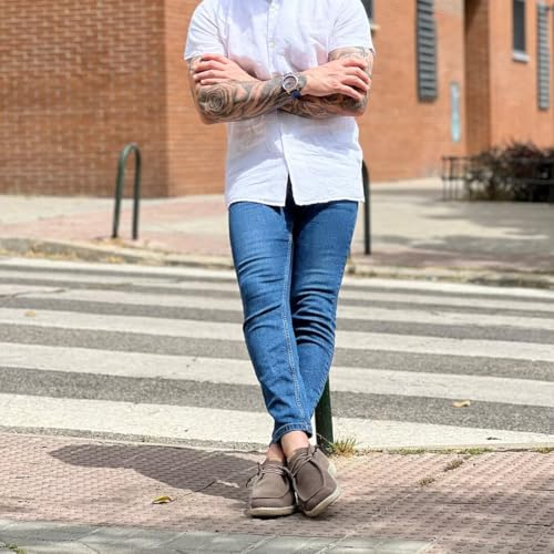 Image of 1TAZERO Men Slip On Shoes Loafer with Arch Support Insoles,Men Casual Shoes for Plantar Fasciitis