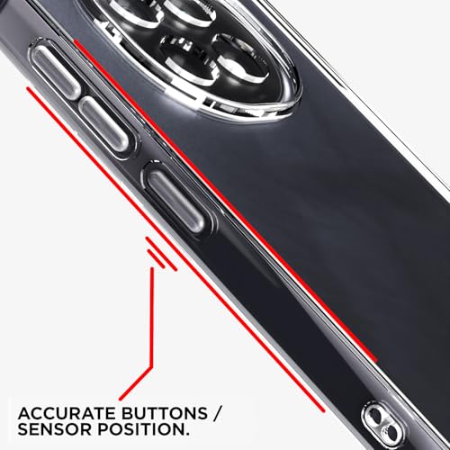 Image of Outlouders Back Cover for Oppo F29 Pro 5G Clear Transparent PC + TPU Bumper Case with Raised Edges for Shockproof Protection(Transparent)