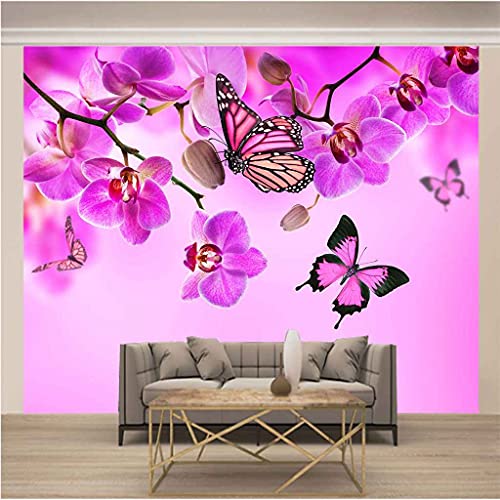 Papier Peint Violet 3D Solution Rénovation Murale Express Sans Colle pour Salon