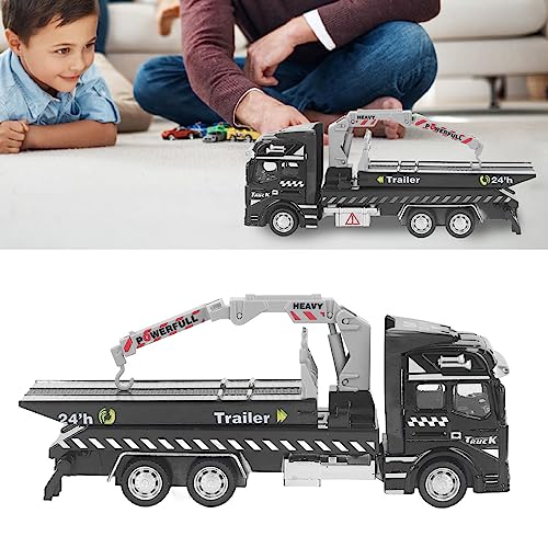 Srliya Rettungsauto-Abschleppwagen-Modell, Metalllegierung, 19,9 cm Länge, Rettungs-Pullback, Großes Abschleppwagen-Modell, Spielzeug