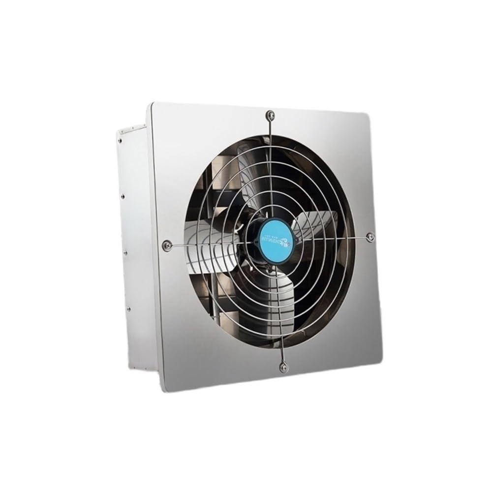 JKJZSALJ Floor Fan,Ventilation Fan 304 Stainless Steel Square Exhaust Fan,High Air Volume Household Strong Kitchen Exhaust Fan Bathroom Extractor Fan