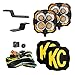 KC HiLiTES 97158 FLEX ERA? 4-2-Light System - Ditch Light Kits - Spot Beam - for 21+ Ford Bronco