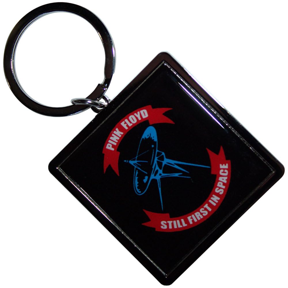 Rock Off Officially Licensed Products Men's Black Pink Floyd First In Space Keyring Keychain One Size