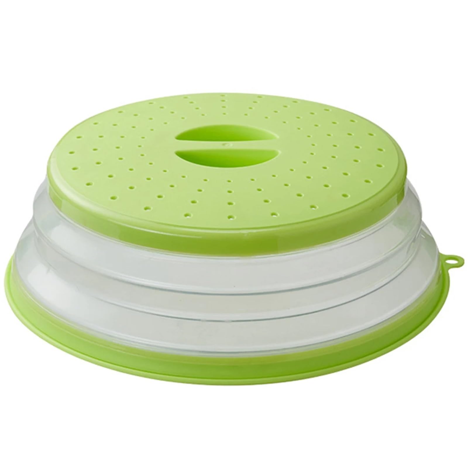 Microwave Splatter Cover Collapsible Food Plate Drainer Basket Heating Splash-proof Kitchen Cooking Lid(Style 1)(Style 7)