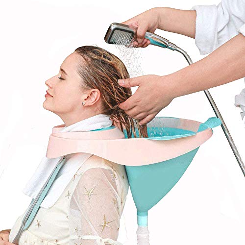 Portable Shampoo Bowl, Hair Washing Tray, Foldable Hair Shampoo Basin Household, for pregnant women,Handicapped,Bedridden Patients,Elderly,Kids