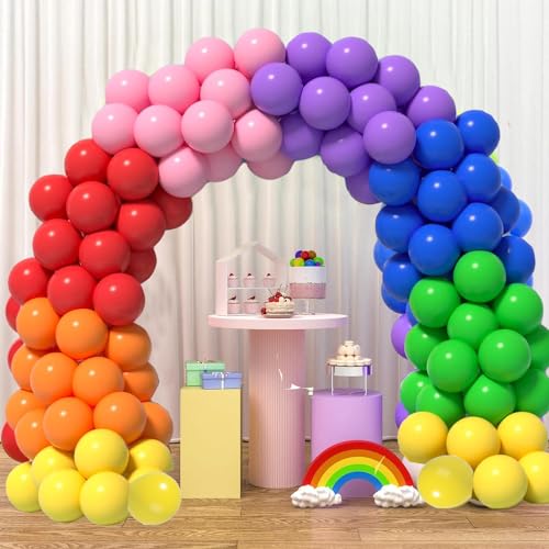 Luftballons Bunt in 7 Farben,105 Stück ballons Girlande Colourful Satz von...