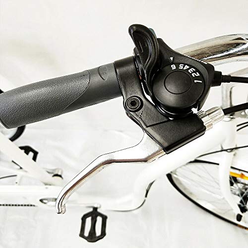 RibasuBB 20 inch fiets met mand, 3 wielen 1-versnelling driewieler voor volwassenen fiets volwassenenfiets met mand - Afbeelding 7