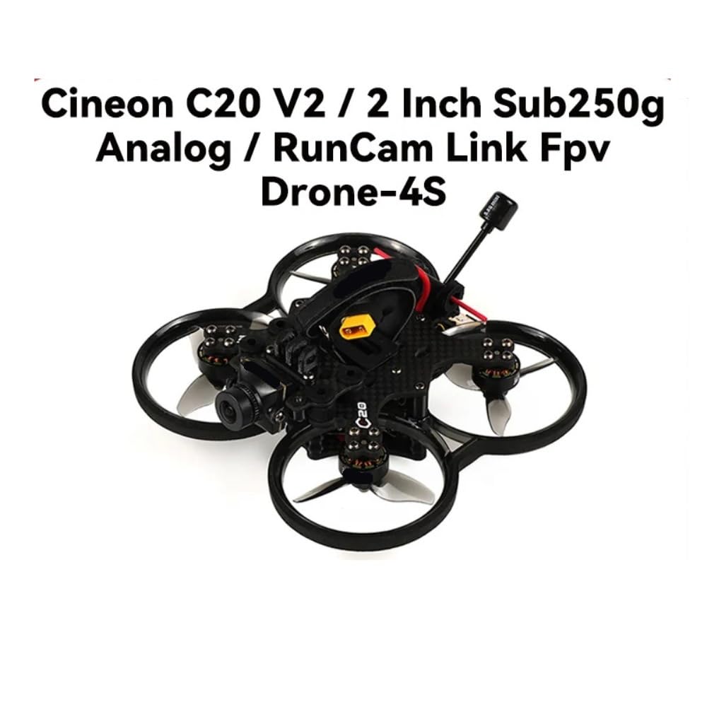 Cineon C25 V2 2-calowy Sub250g analogowy RunCam Link Fpv Dron Cinewhoop4S C145 4500KV silnik 20A F411 D63-3 rekwizyty (bez GPS, analogowy BNF TBS)