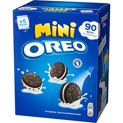 OREO Mini Vanilla Sandwich Biscuits Snack Packs 114 g (Mulitpack of 6 x 19 g)