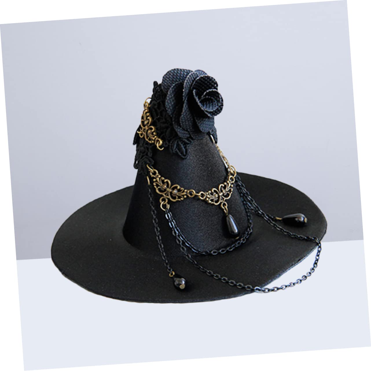 ABOOFAN 3 Pezzi Cappello Da Strega Gotico Halloween Cappelli Da Strega Con Paillettes Da Donna Per Clip Per Cappelli Da Festa