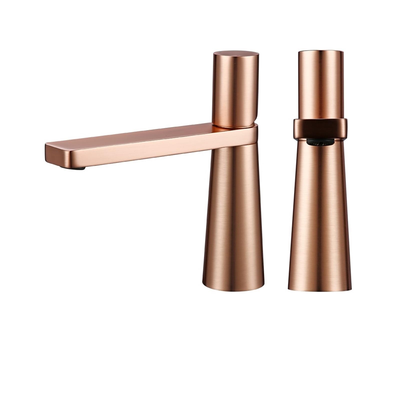 Robinet de lavabo en laiton contre les fuites : mitigeur robuste eau chaude et froide