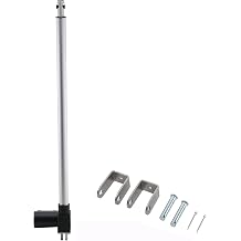 Linear Electric Actuator DC 12V 6000N 700mm 27.5 inch Heavy Duty Waterproof Linear Actuator for Medical Auto Car, Recliner Chair Parts, Solar Tracker, TV Lift JQ-MQ-YW02 Black, Silver