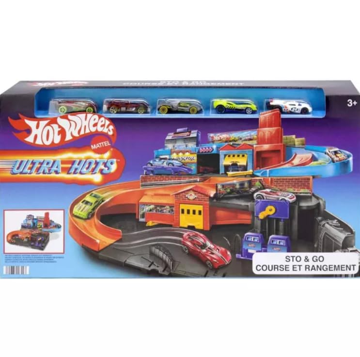 Hot Wheels Ultra Hots STO & Go Trackset : Amazon.ca: Toys & Games