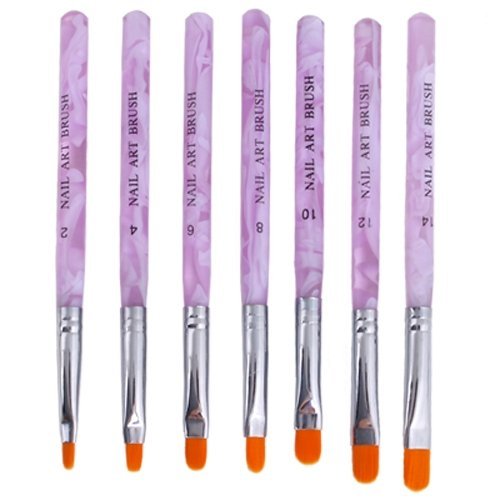FOONEE7pcs Acrylic Nail Art Brush Design Dotting Painting Pen Set