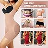 Lover-Beauty Back Fat Shapewear for Women Tummy Control Full Body Shaper Seamless Faja Compression Garment, Beige, M/L