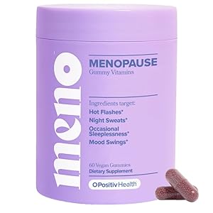 O Positiv MENO Vitamins for Menopause – Hormone-Free Menopause Supplement for Women – Black Cohosh & Ashwagandha KSM-66 – Helps Relieve Hot Flashes, Night Sweats, Mood Swings – 30 Servings (Pack of 1)