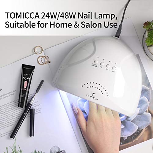 TOMICCA UV LED Gel Nail Lamp 24/48W Nail Dryer LED with 3 Timer Setting 5/30/60s, Professional Intelligent Nail Dryer Nail Curing Lamp for Manicure Pedicure Professional Nail... - Image 6