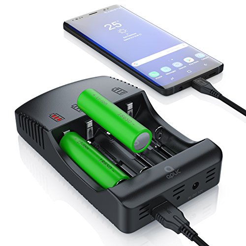 CSL - Universal Batterie Ladegerät - Akku Ladestation Intelligent Battery Charger - 4 Aufladeschächte - Inkl. 1x USB… – Bild 5
