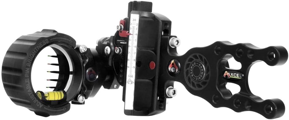 Axcel ACUT-D519-4BK Accu Touch HD Stat 5 Pin .019 Archery Sight, Left Hand/Right Hand
