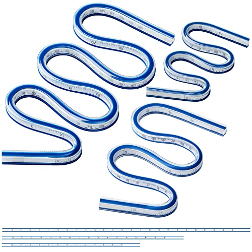 Geosar 3 Pcs 12, 16, 24 Inch Flexible Curve Bendable