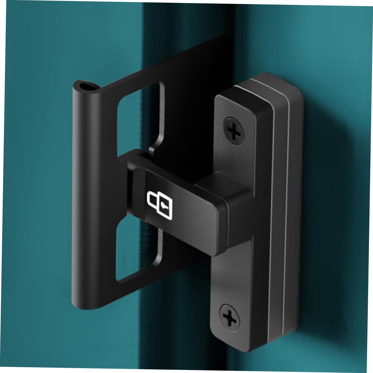 EXCEART 4pezzi Chiusura Per Porta Scorrevole Anti-furto Con Luce Notturna Serratura Facile Da Installare Sicurezza Per Interni e Garage Per Porte Scorrevoli e Garage