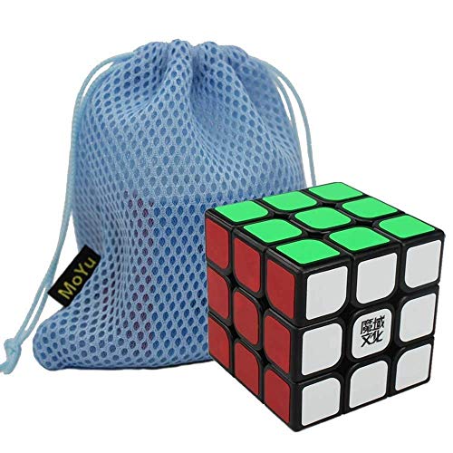 Gobus MoYu Aolong V2 Speed Cube Aolong 3x3 Enhanced Magic Cube Black with one Cube Bag