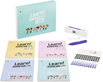 Learn! KOREAN With BTS | 4-Book Set | With Motipen | Korean