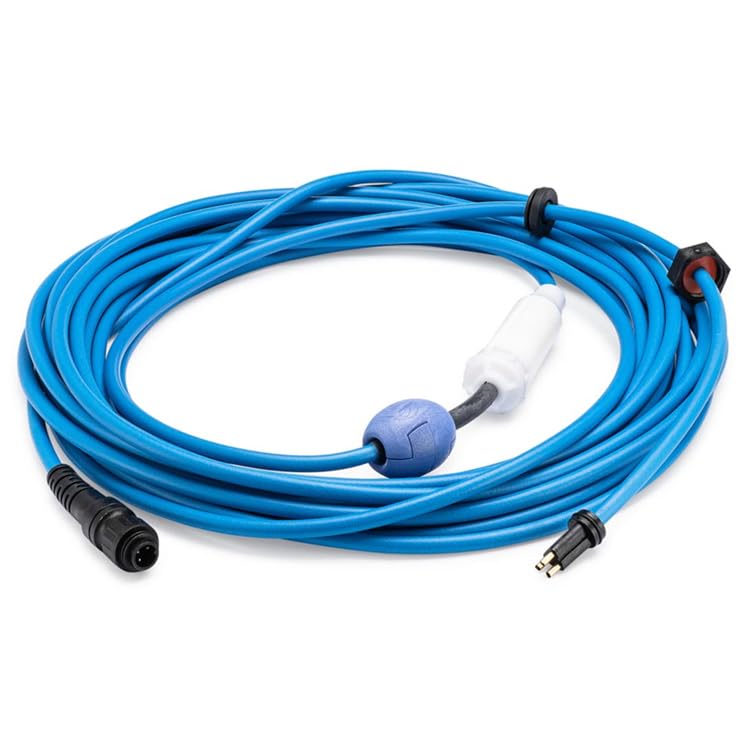 PISCINA SPA JARDÍN OCIO Cable Flotante con Swivel para Robot Limpiafondos Dolphin, 18 Metros, Azul