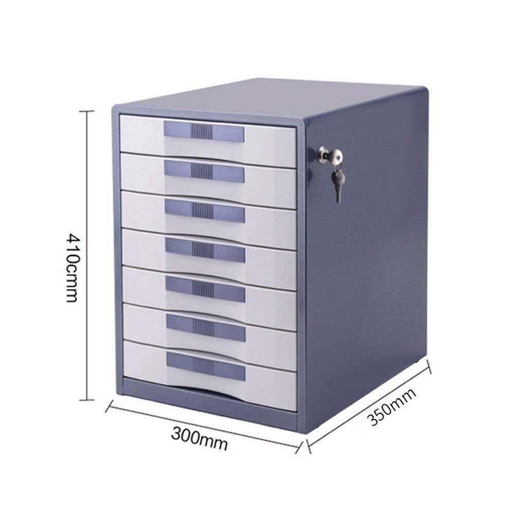 Archivador metálico: Organizador Compacto para Oficina, Suministros de Oficina, Cocina pequeña y cosméticos, Caja para Documentos Multicapa de 30 x 35 x 41 cm, solución q,