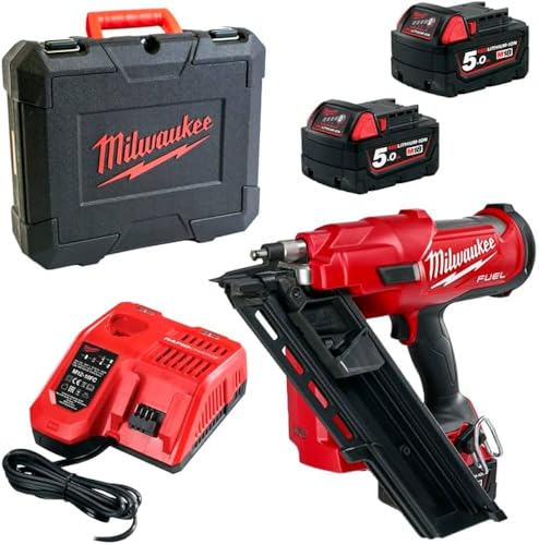 Milwaukee M18FFN-502C Akku-Nagler mit 2 x 5.0 Ah Akku in...