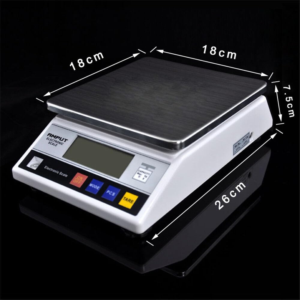 Bilancia digitale elettronica industriale di precisione intelligente da laboratorio scientifico bilancia digitale da tavolo bilance dorate 7500 g/bilancia analitica ad alta precisione 0,1 g, tara,