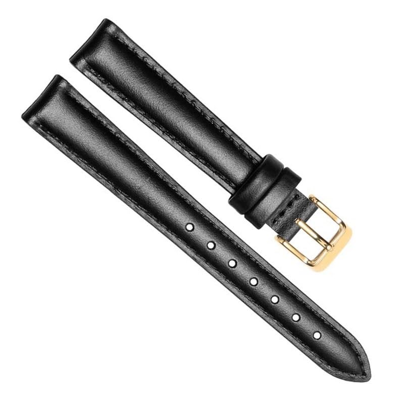 Bracelet de montre en cuir étanche et résistant à la transpiration 16mm