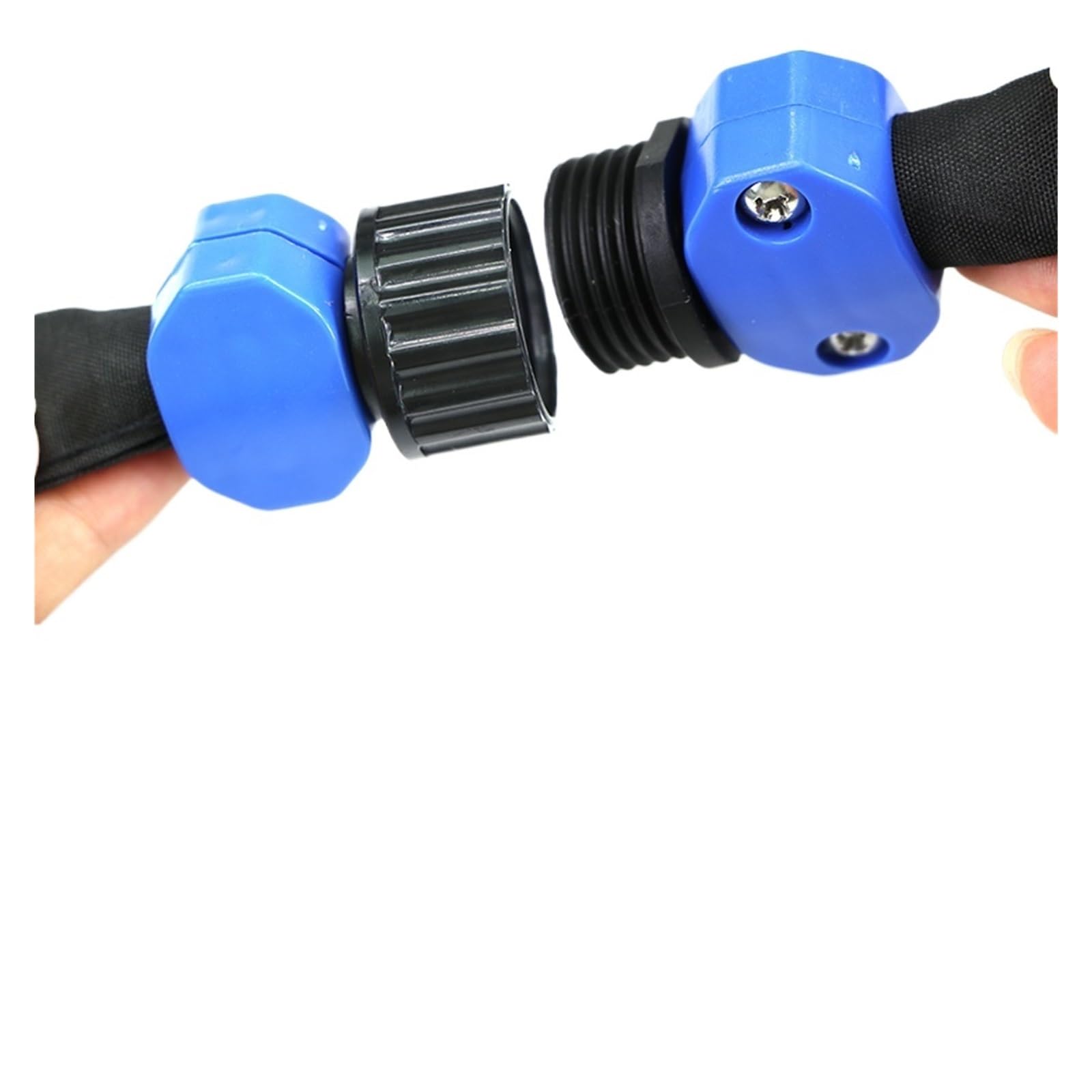 Manguera plana negra de 7,62 m, 15,24 m y 22,86 m for riego de jardín, bricolaje, ahorro de agua del 80%, doble capa, conectable, con orificios.(50ft(15M))