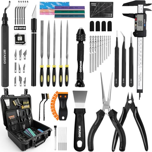 76pcs 3D Printer Tools Kit for Model Finishing/Deburring/Drilling/Polishing, 3D Printer