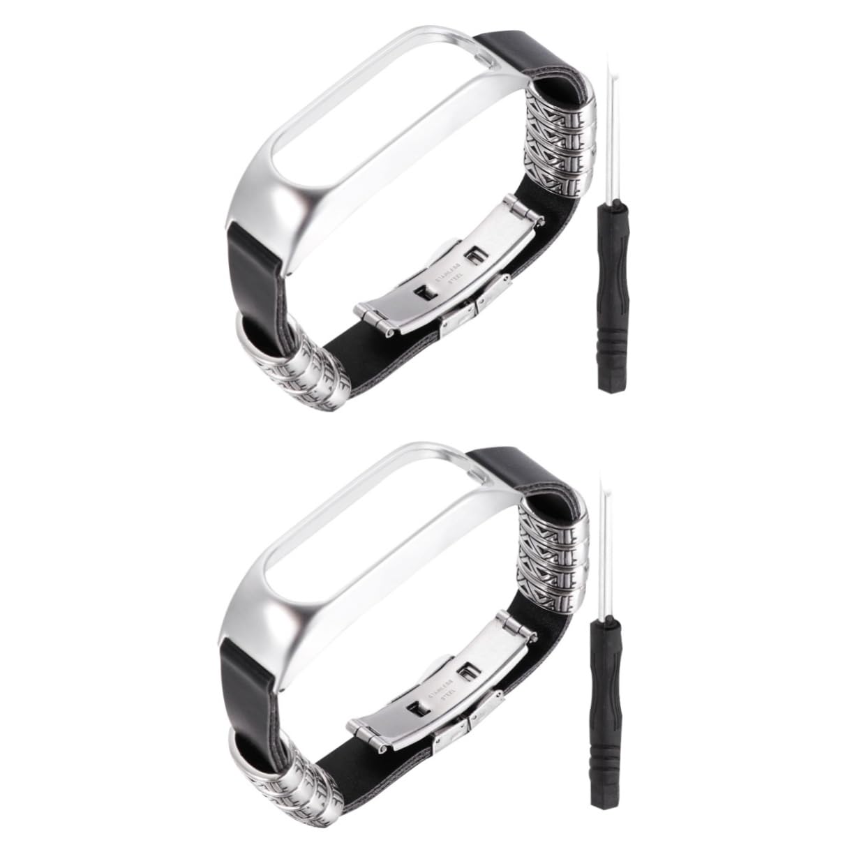 OSALADI 2st Band Uhrenarmband Herzfrequenz-monitorband Touch-band-riemen Ersatzband Ansehen Uhrenarmband Aus Metall Geschnalltes Handgelenkbandage Trageschlaufe Gürtel Zubehör