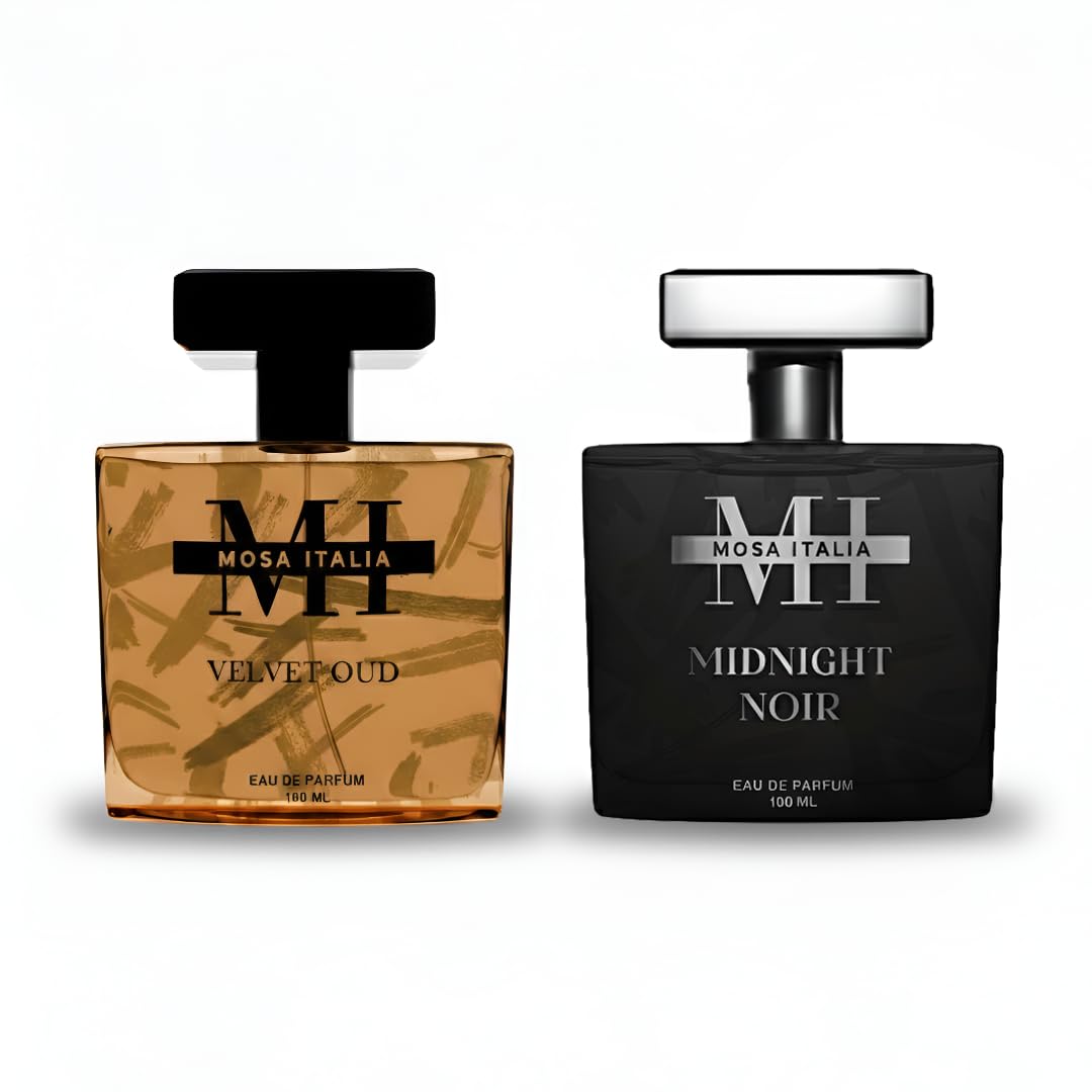 Mosa Italia Midnight Noir & Velvet Oud Perfume Combo | Long Lasting Fragrance Eau de Parfum for Men & Women | Luxury Gift Combo 100Ml (Pack of 2).-picture-17