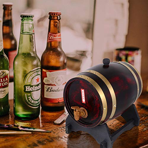 Yardwe 3L Barril de Uísque Dispenser Balde de Vinho Balde de Vinho Não Leakfor Servir E Entreter Tab