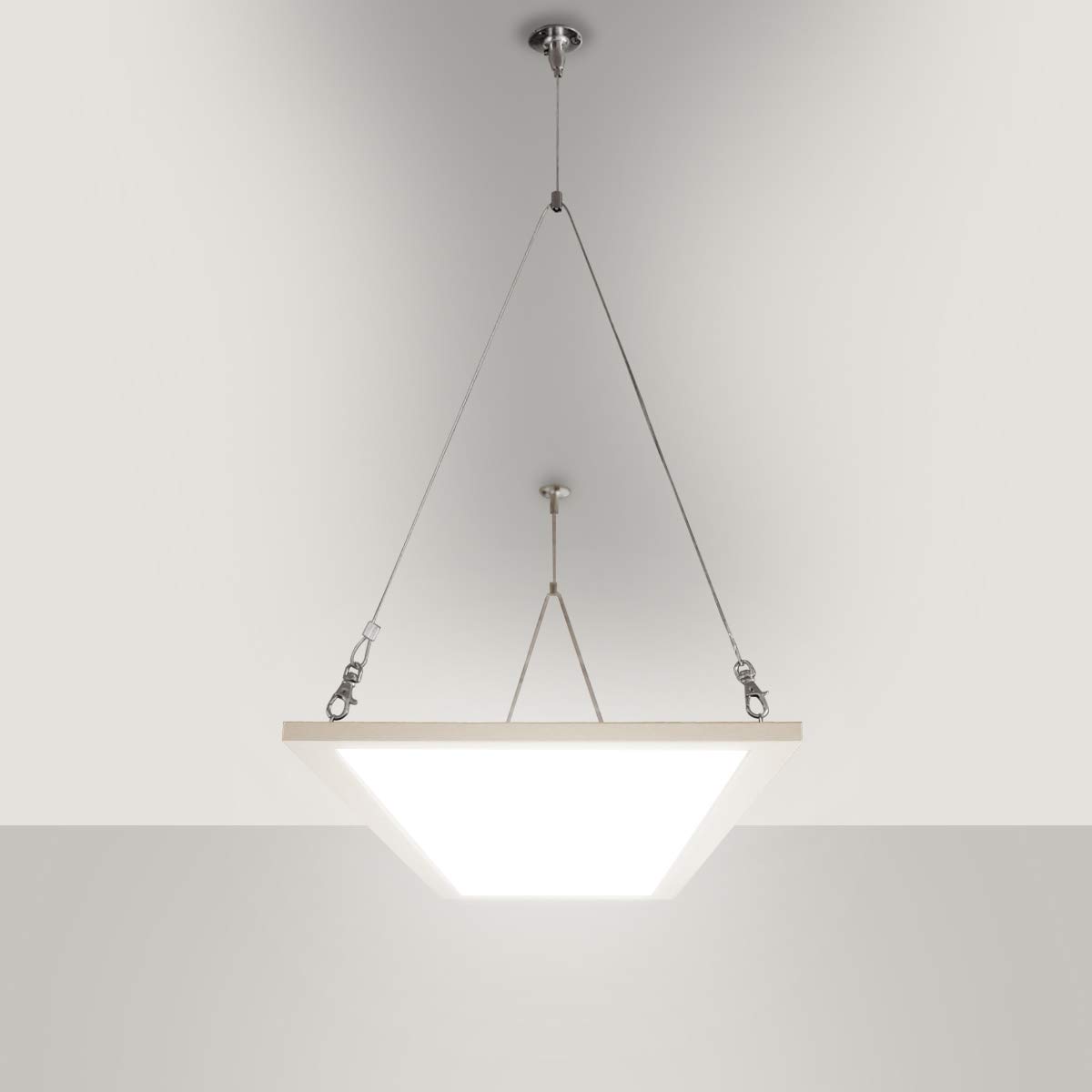 LIGHTEU®, RGB+CCT LED Panel 120x30cm 36W 24V RGB+2700-6000K Farbe und Farbtemperatur verstellbar mit Netzteil Milight 4-zone Fernbedienung FUT092 und Empfänger FUT045, deckenleuchte