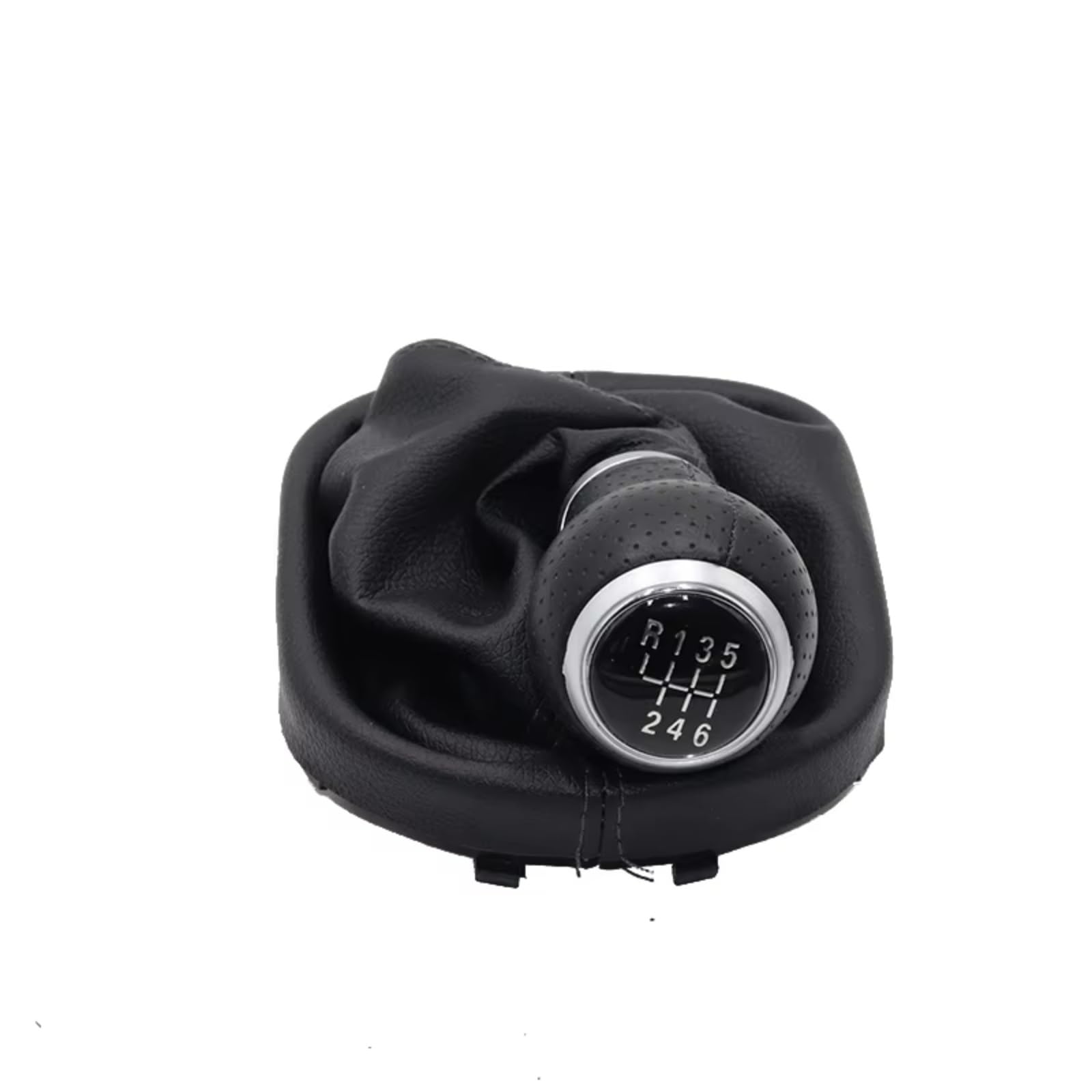 Hillar 6 Speed Type 6 Car Gear Stick Knob For Vw For Touran For Caddy Mk2 2003-2010 2004-2009 5/6 Speed Leather Car Shift Gear Knob Lever Gaitor Boot Cover(6 Speed Type 6)
