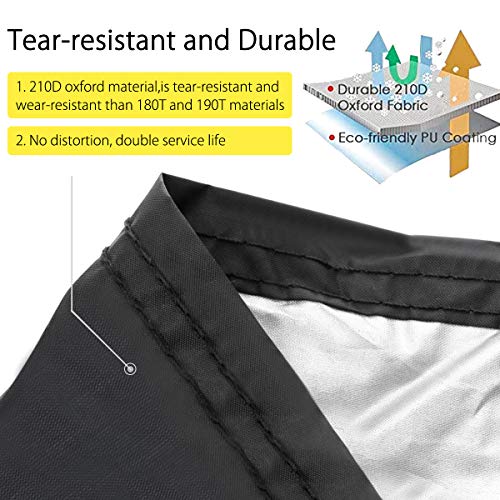 Audew Bike Cover Outdoor Waterproof Bicycle Cover with Lock Holes Windproof Dustproof UV Resistant for Mountain Bike Road Bike - Thumbnail 3