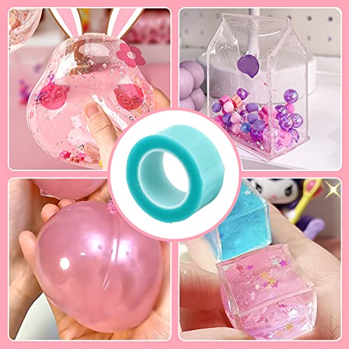 Balloon Tape Strips,Stretchy Tape Balloons Arch Wreath Balloon Decoration Strip Kit Super Stretchy Nano Tape Bubble Kit for Garland Party Wedding Birthday