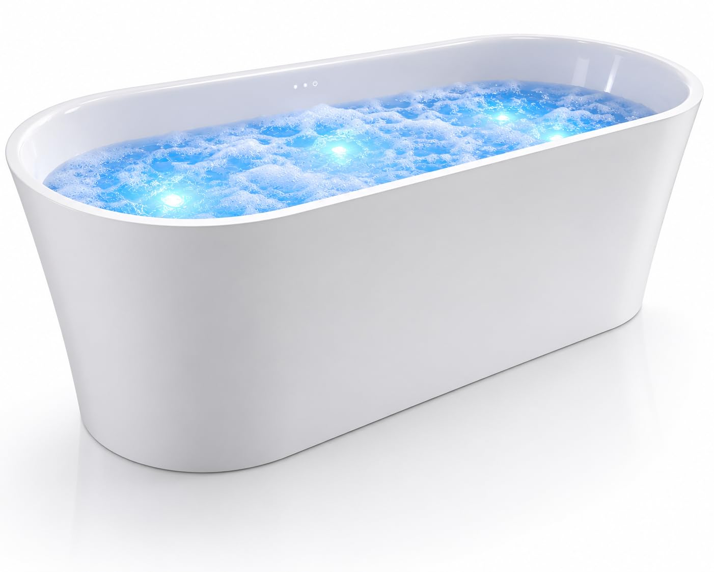 Amazon.com: ANZZI Whirlpool Freestanding Bathtub 67 Inch Jericho