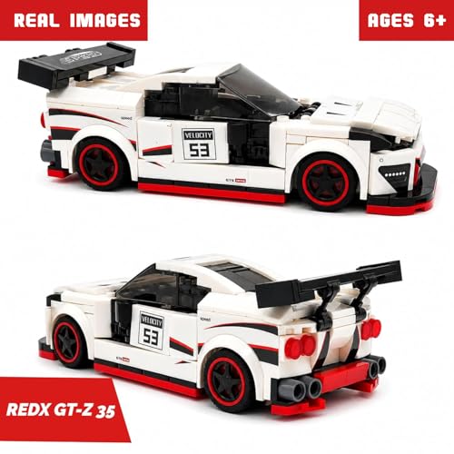 Image of Premium Building Blocks Set for Kids Age 6+ | 294 Pieces DIY Construction Toy | STEM Educational Learning Toy | Develops Problem Solving & Fine Motor Skills | Screen (RedX GT-Z 35)