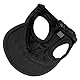 Juicemoo Hundekappe, Haustier-Baseball-Hut Sunbonnet(Pet Cap Black, S)