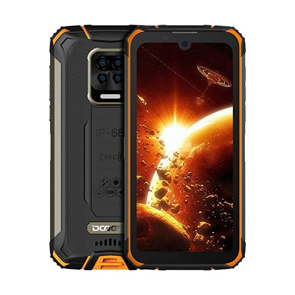 DOOGEE-S59-Pro-Unlocked-Rugged-Smartphone-10050mAh-Battery-4GB-128GB-Unlocked-Cell-Phones-2W-Loud-Speaker-16MP-Camera-Android-10-571-Screen-Helio-P22-Waterproof-Phone-UnlockingOrange DOOGEE Rugged Smartphone Unlocked, S97 Pro Rugged Phone,8GB + 128GB,8500 mAh Battery,48MP Triple Camera,40m Rangefinder,IP68 Waterproof Smartphone, 4G /Android 11
