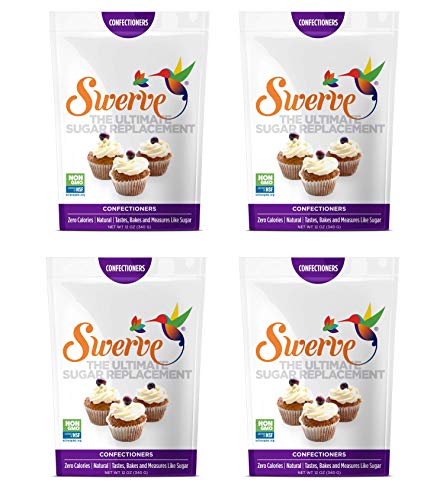 Swerve Sweetener, Confectioners, 12 oz (4-PACK)