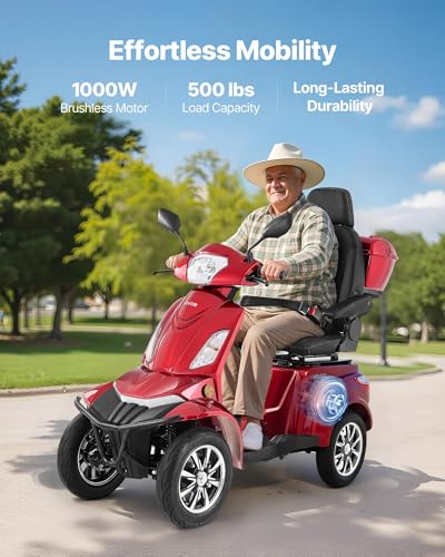 VEVOR 1000W Heavy-Duty Mobility Scooter