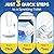 HHXI 60Ct Disposable Toilet Brush Refills, Toilet Bowl Cleaner Refills, Bathroom Cleaning, Disposable Prefilled Cleaning Scrubbers, Compatible with Most Toilet Brushes