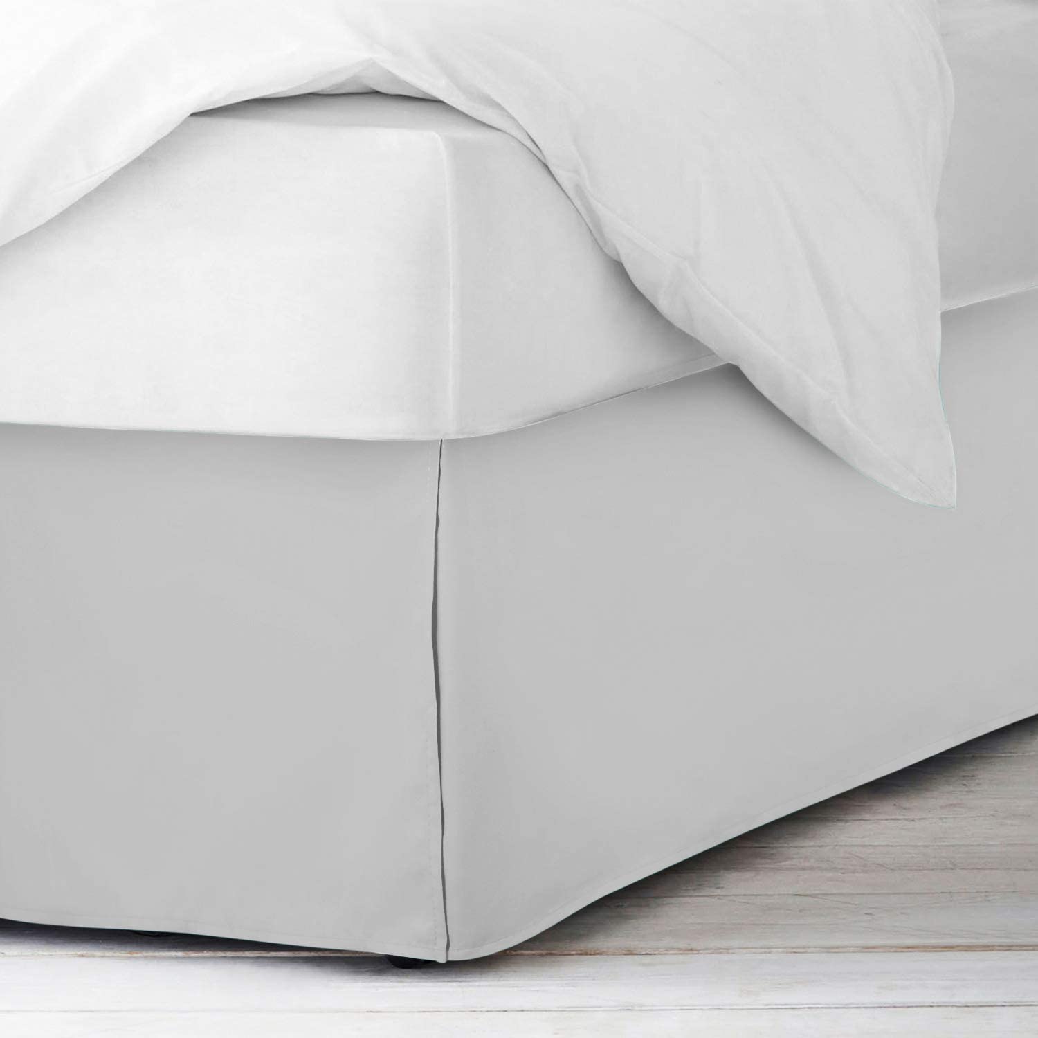 Mantovana Per Letto Matrimoniale Con Angoli Divisi – Nera, 99x190 Cm – Gonna Letto Con Volant E Goccia 35,6 Cm - 4