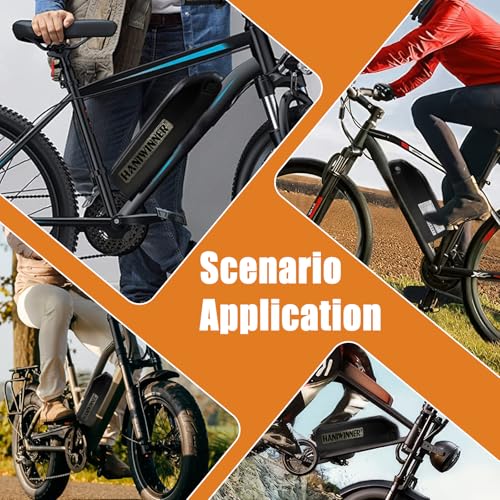 Image of 48V Ebike Battery, 48V 18.2AH Electric Bike Lithium Battery with Charger and BMS, Indicator Light, Safe Lock for 350W 500W 750W 1000W 1500W Electric Bicycles Mountain Bike Motor